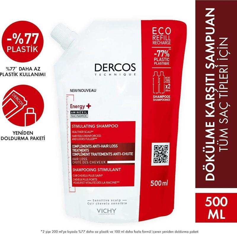 Dercos Energisant Saç Dökülmesine Karşı Şamp 500 ml
