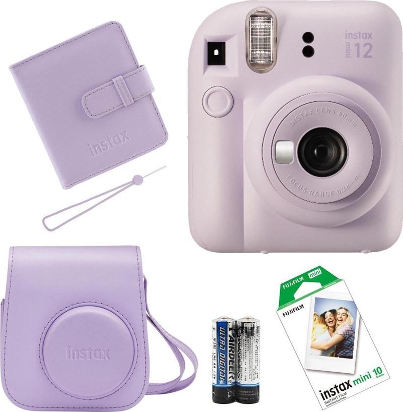 İnstax Mini 12 Fotoğraf Makinesi+Askı+pil+Çanta+10’lu film+Albüm