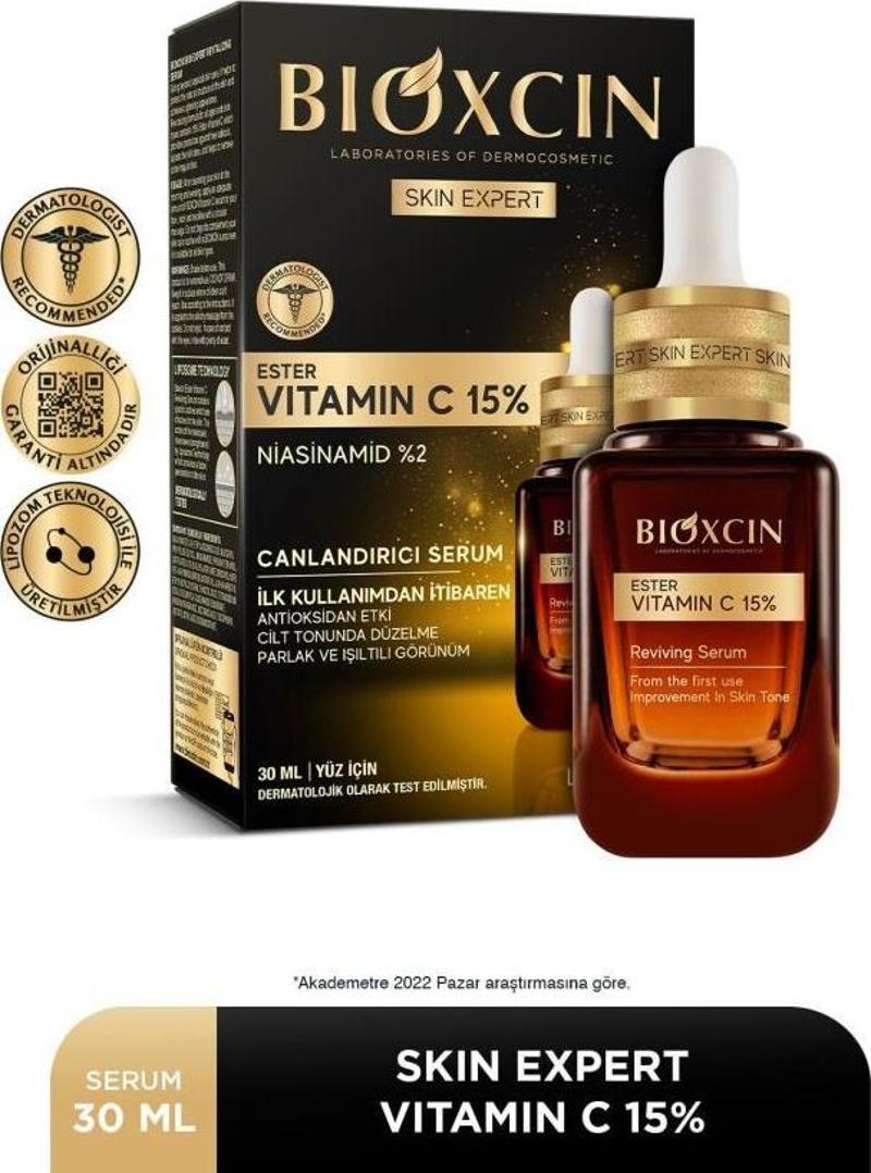 Ester C Vitamini Serum %15 & Niasinamid %2 - Aydınlatıcı Canlandırıcı Renk Tonu Eşitleyici Lipozomal