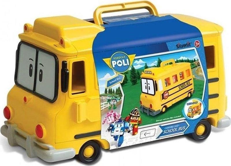 Robocar Poli Okul Otobüsü Figür Kutusu 