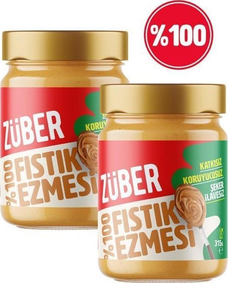 %100 Fıstık Ezmesi 315G X 2 Adet