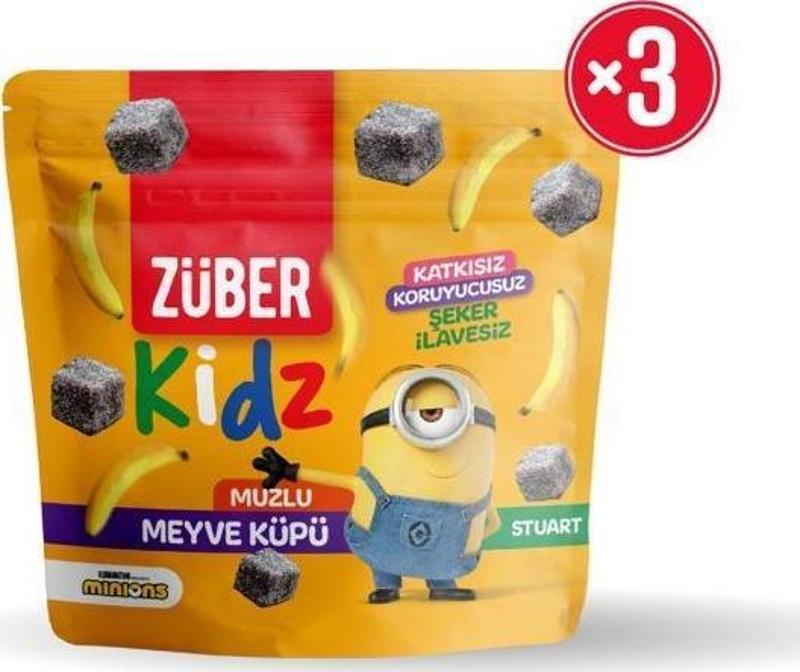 Kidz Meyve Küpü Muzlu 49g X 3 Adet