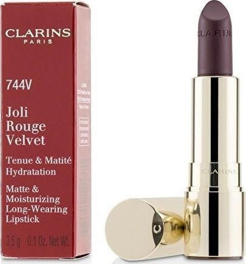 Joli Rouge Velvet Matte Lipstick 744 Plum