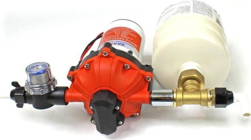12 Volt Otomatik Hidrofor, Tekne, Yat, Karavan Hidroforu Pompası 2 Litre Tank