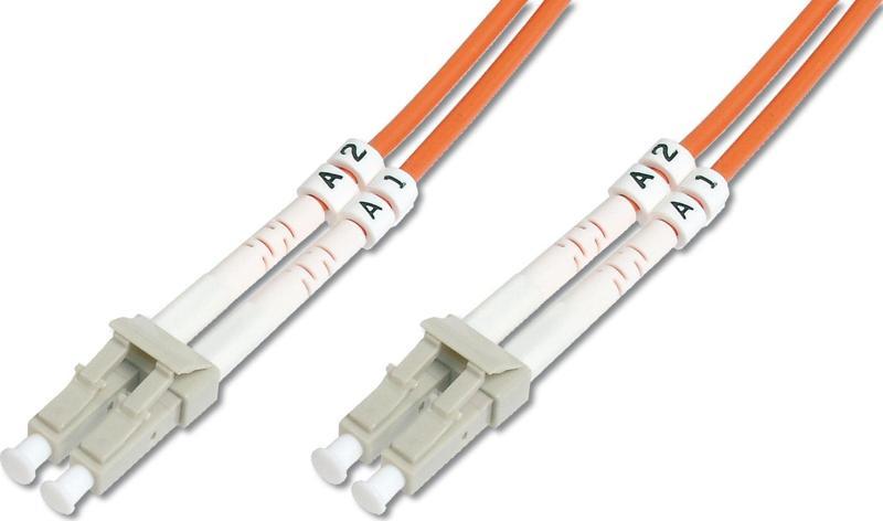 LC-LC Fiber Optik Patch Kablo, Multimode OM 1 62.5/125 Duplex, 3.0mm, LSZH, 1 metre