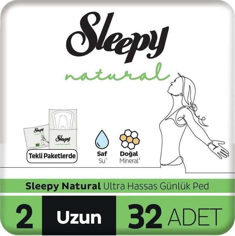 Natural Ultra Hassas Günlük Ped Uzun 32 Adet Ped