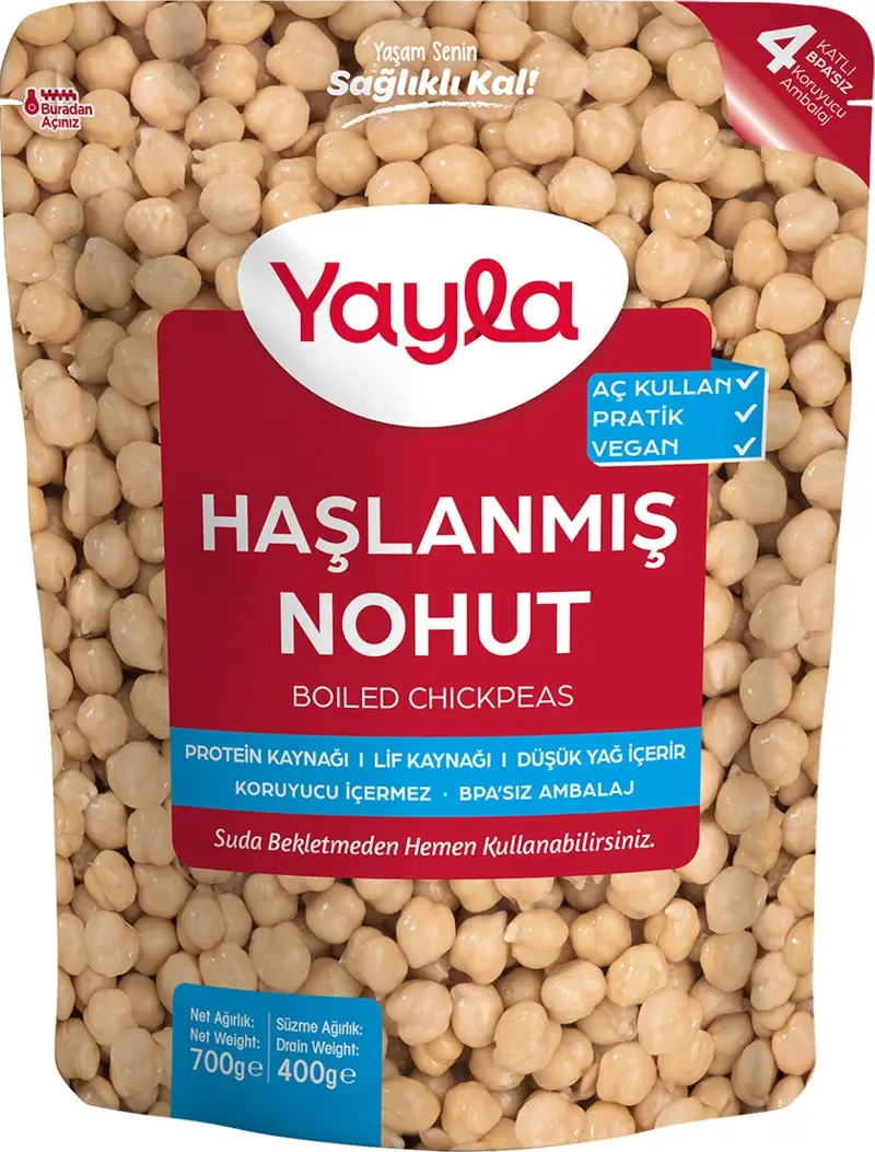 Haşlanmış Nohut 700 gr