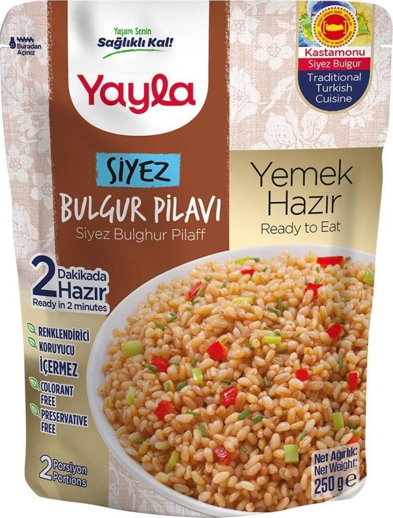 Yemek Hazır Siyezli Bulgur Pilavı 250 Gr