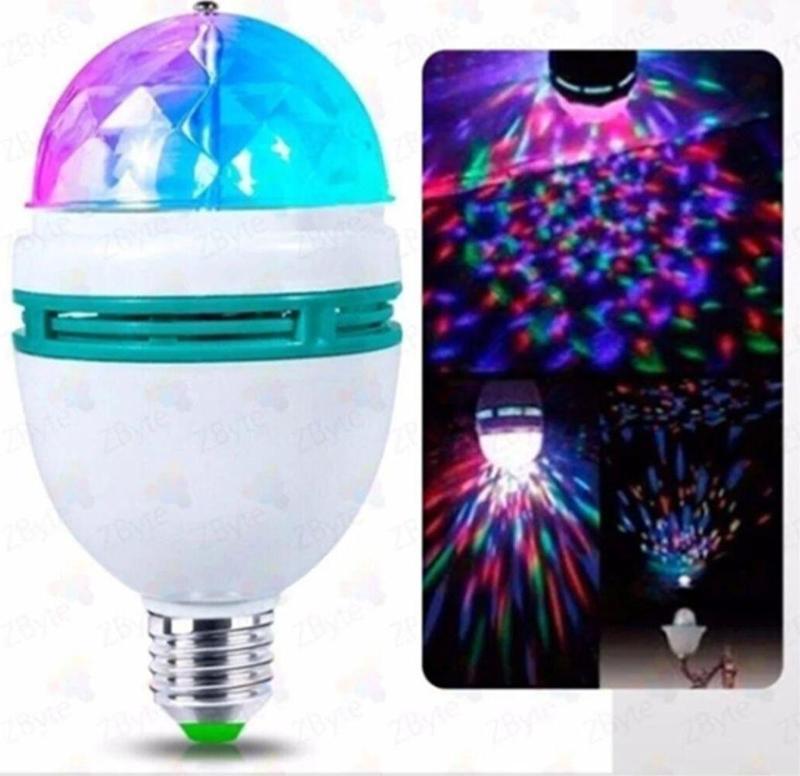 Ledim Mb Renkli Disko Ampülü Hareketli 360 Derece Dönen Disco Topu Led Disko Dönen Ampul