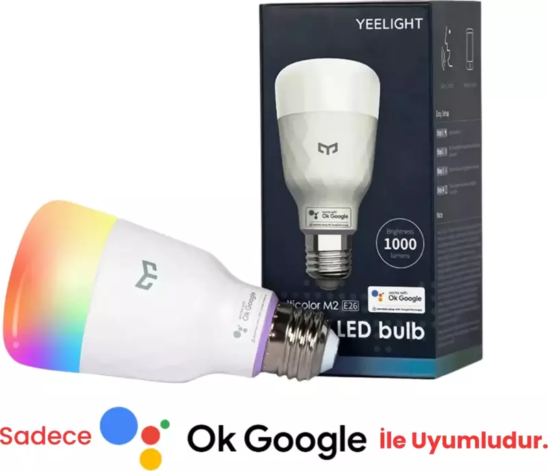 M2 LED Akıllı Ampul E27 (Renkli)