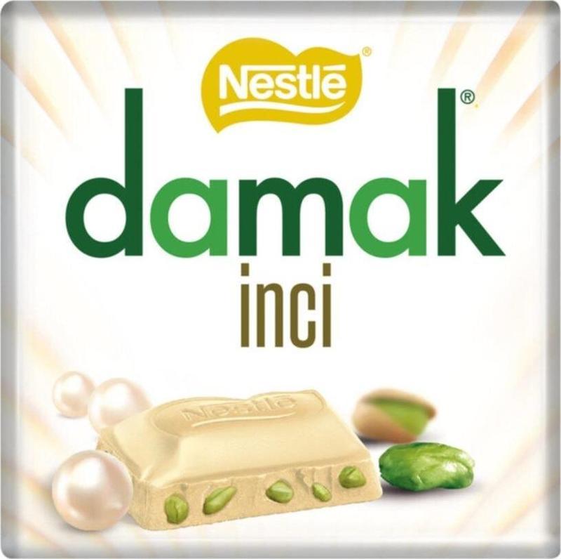 Damak Inci Antep Fıstıklı Beyaz Çikolata 60 Gr 6'Lı Paket