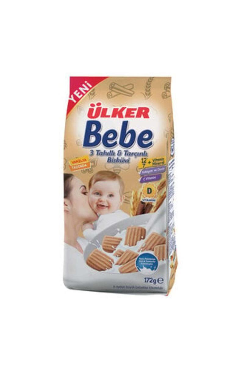 Ülker ( 3 Adet ) Ülker Bebe Tam Tahıllı Bebe Bisküvisi 172G - Idefix