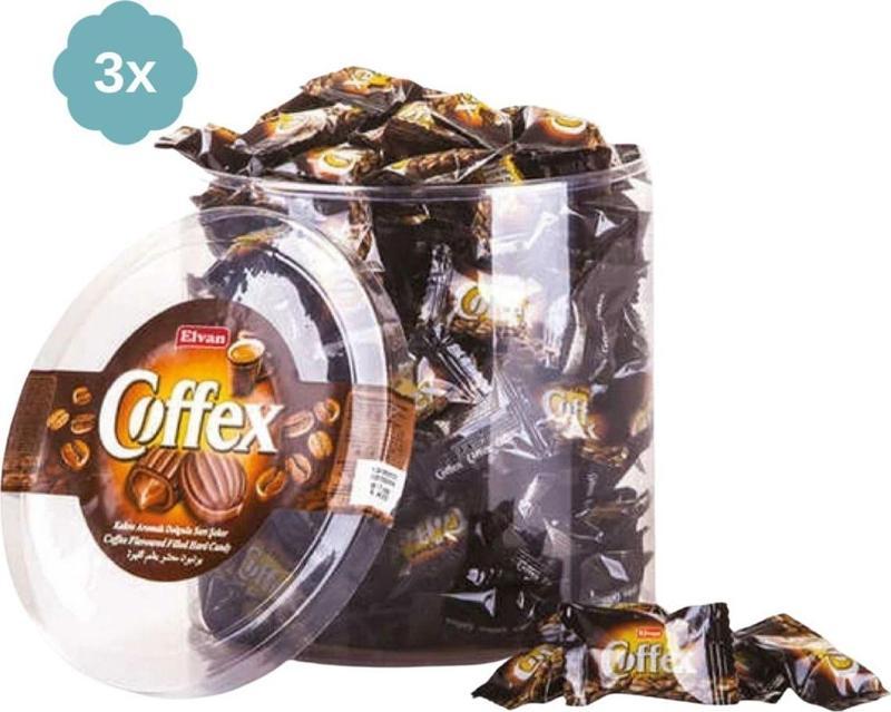 Coffex Kahveli Şeker 800 Gr X 3 Adet