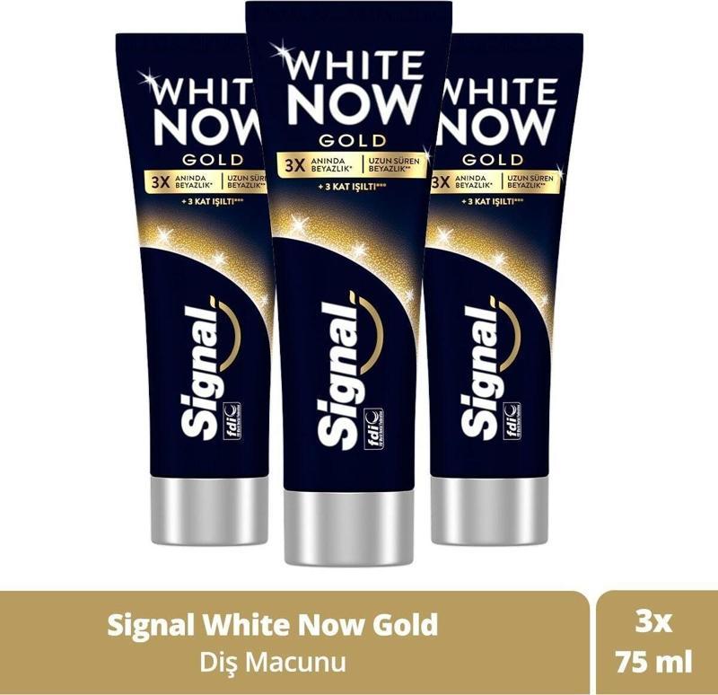 White Now Gold Anında Beyazlatıcı Diş Macunu 75 Ml X3