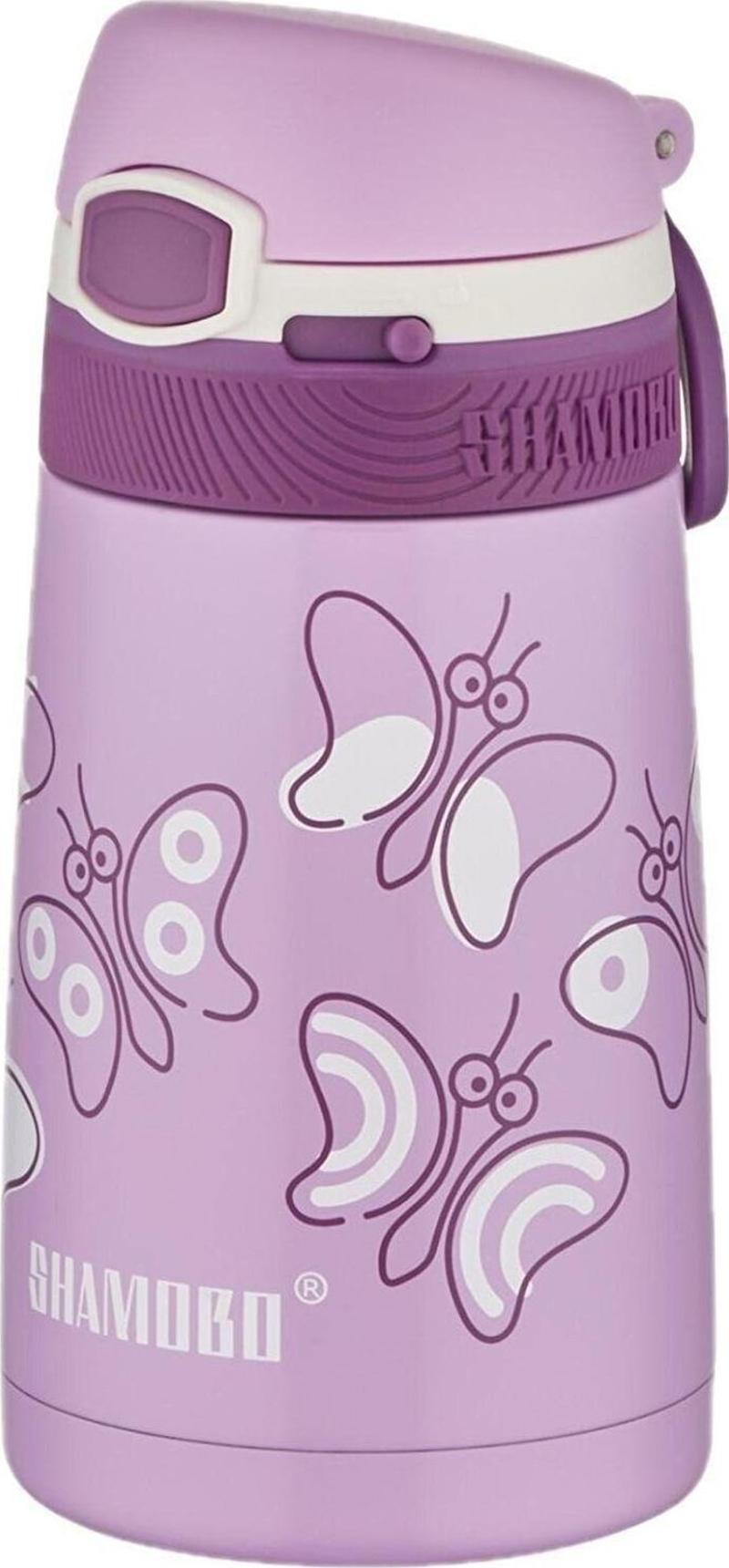 Çocuk 350 Ml Pipetli Matara Paslanmaz Çelik Termos Bpa Içermez