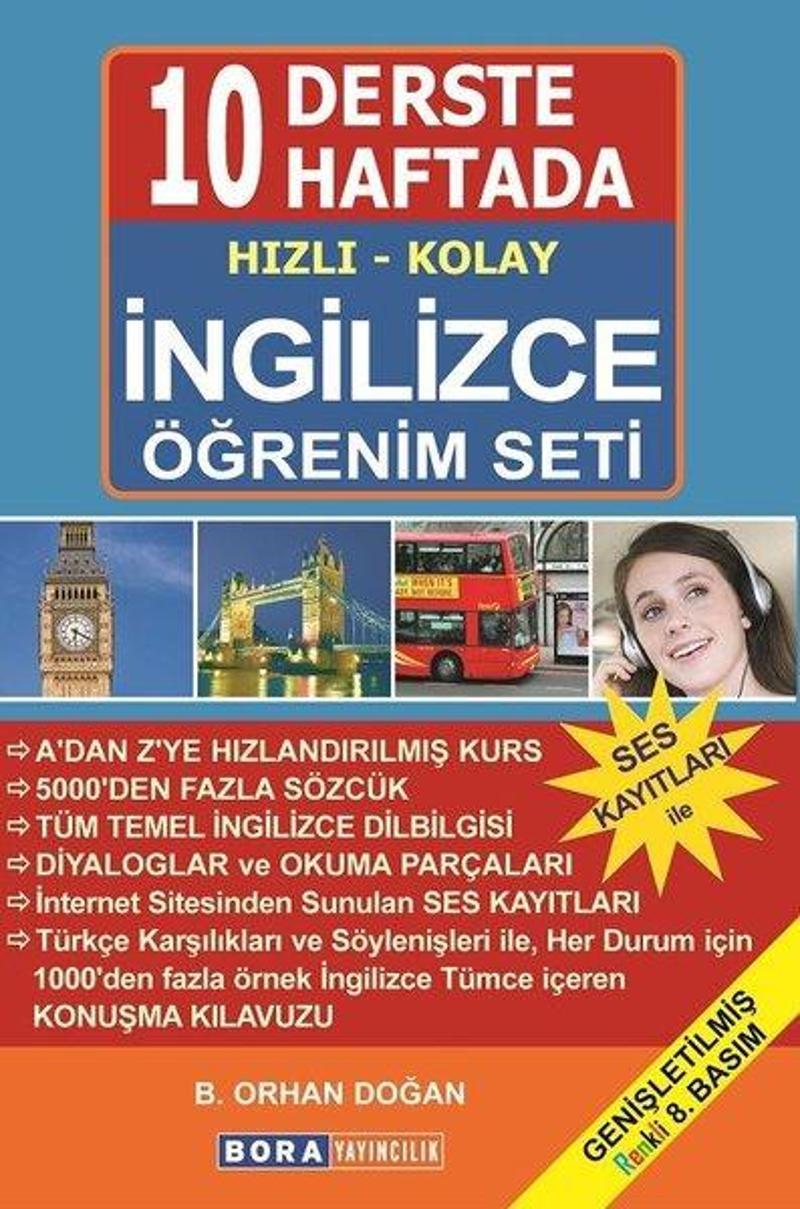 10 Derste/10 Haftada Hızlı Kolay İngilizce Öğrenim Seti