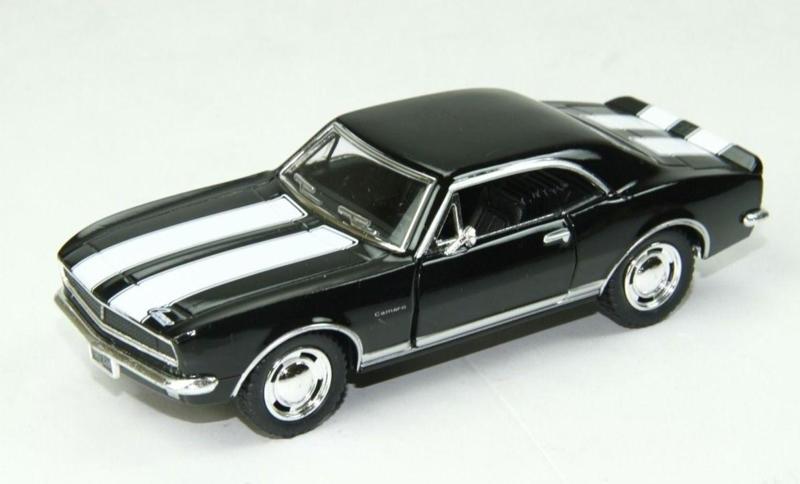 1967 Chevrolet Camaro Z/28 (Şeritli) - Çek Bırak 5İnch Lisanslı Model Araba Oyuncak Araba 1:37 Ölçek