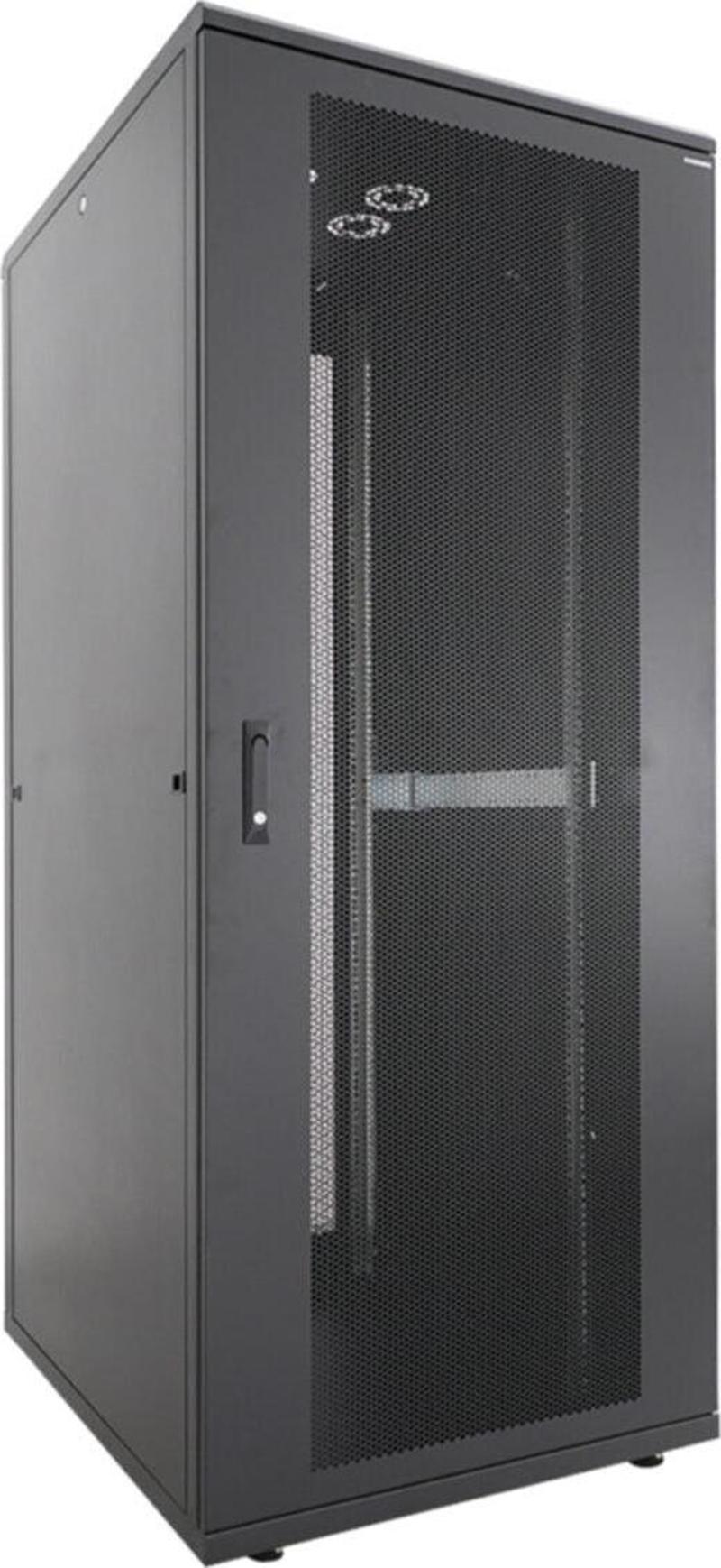 42u 800x1000mm 19'' Dikili Tip Server Rack Kabinet Siyah 2 Yıl Üretici Garantili