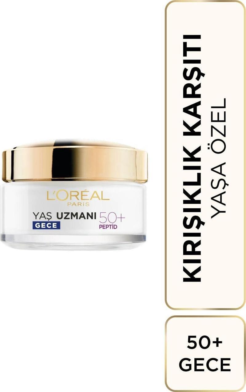 Yaş Uzmanı 50+ Kırışıklık Karşıtı Yenileyici Gece Kremi