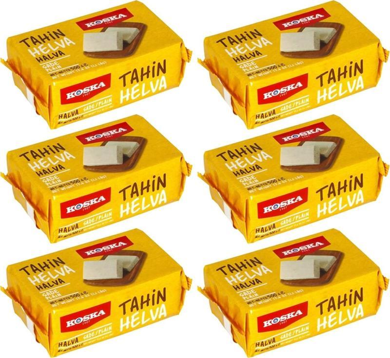 Tahin Helvası 500 gr Sade x 6 Adet