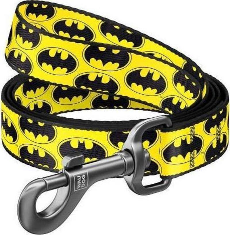 Collar Köpek Gezdirme Tasması Batman Desenli 25mm 122 cm