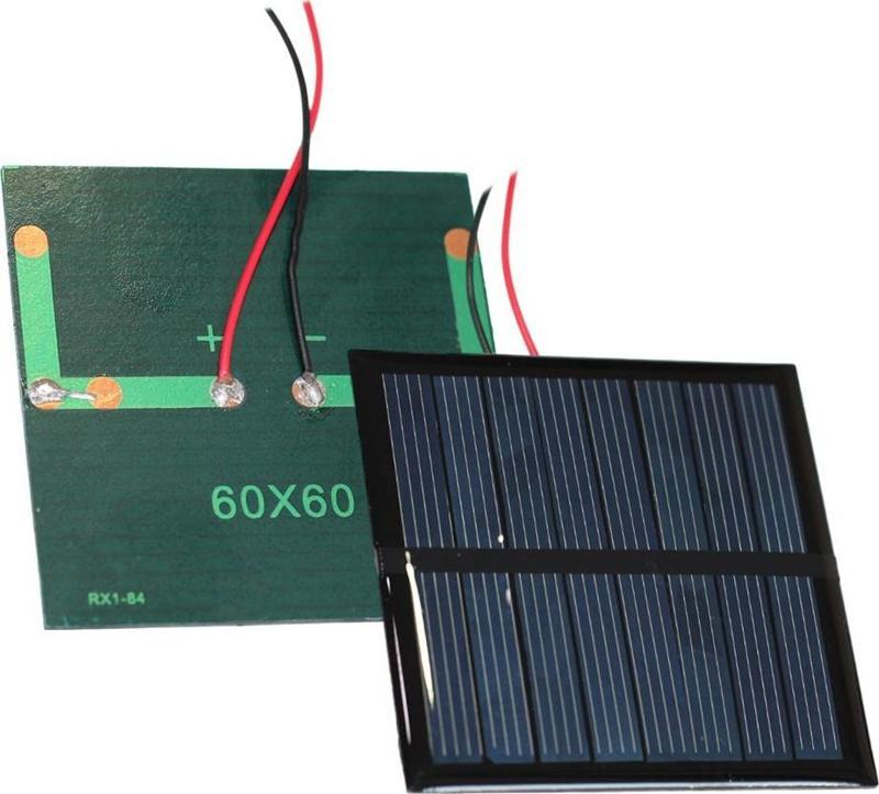 Öğrenciler İçin 4.2 Volt 0.6 Watt 60x60 mm Solar Güneş Paneli