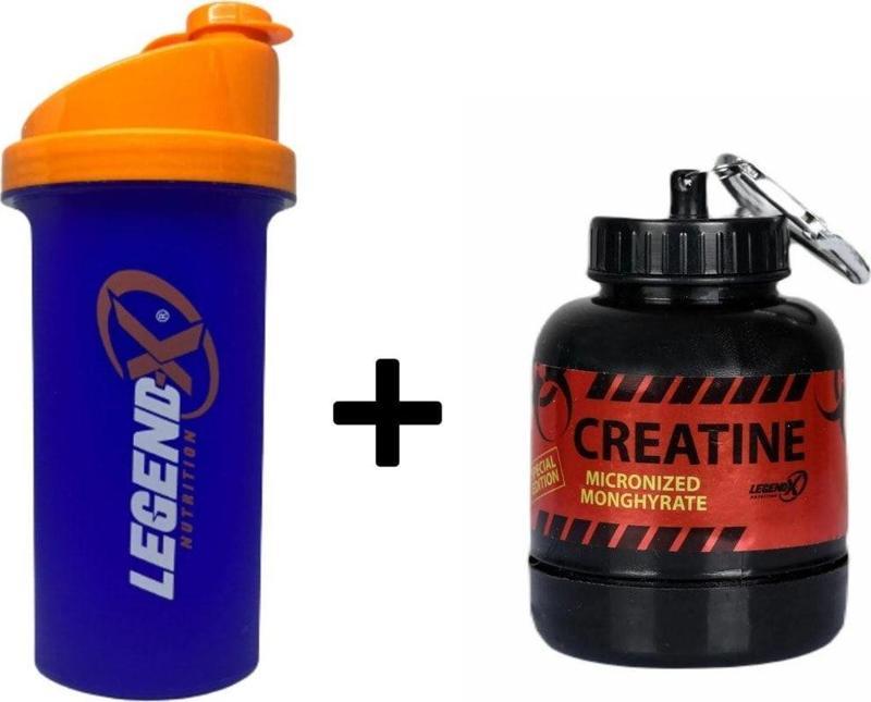 Shaker+Toz Saklama Hunisi (Creatine)