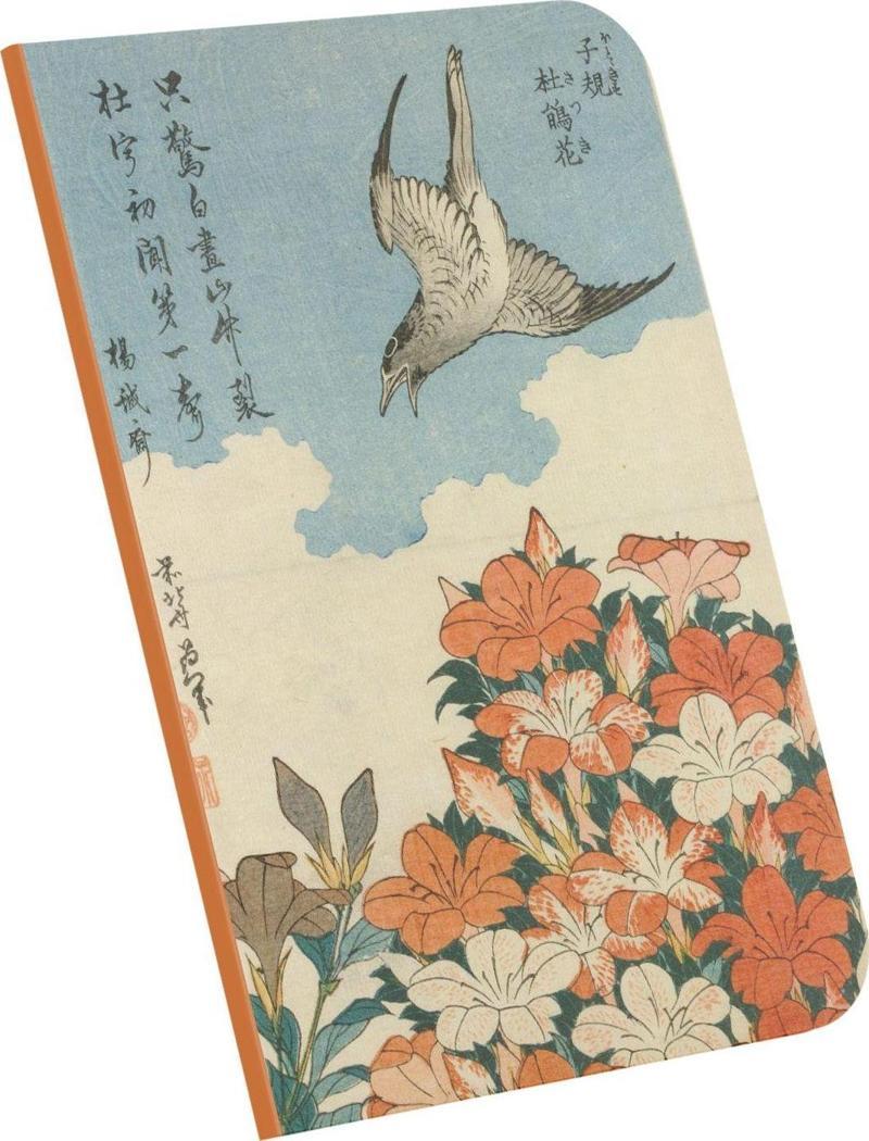 A4 Defter 6 Hokusai Cuckoo and Azaleas 1834 Çizgisiz 64 Sayfa 21x29,7 cm