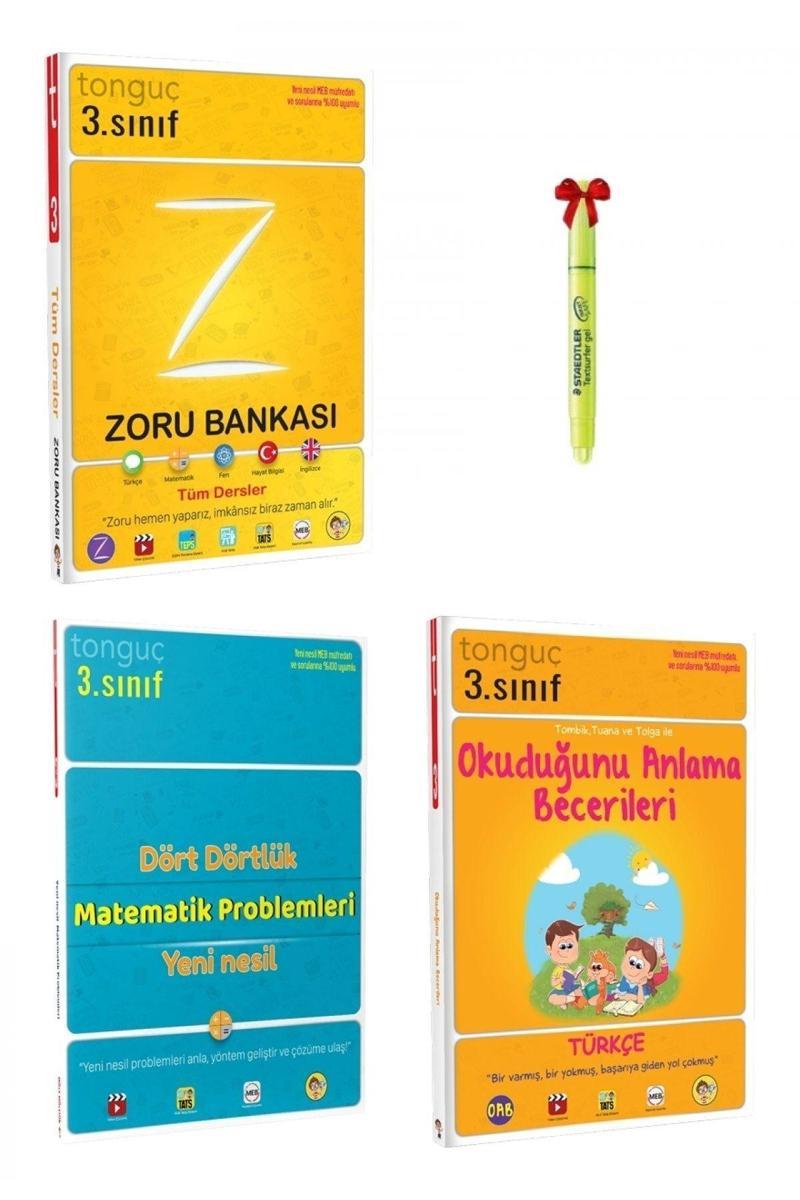 Tonguç Akademi Tonguç 3.sınıf Zoru Bankası ,dört Dörtlük Matematik Ve Okuduğunu Anlama