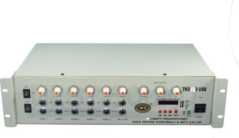 Tks 300 Usb Tr 300 Watt 6 Kanal Mikrofon Ve Line Giriş Kısa Devre Koruma