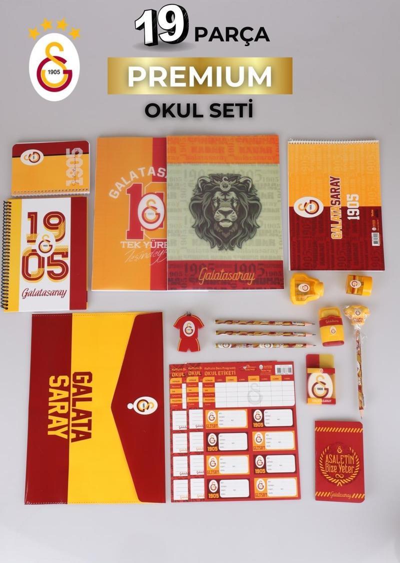 LİSANSLI GALATASARAY 19 PARÇA PREMIUM KIRTASİYE SETİ