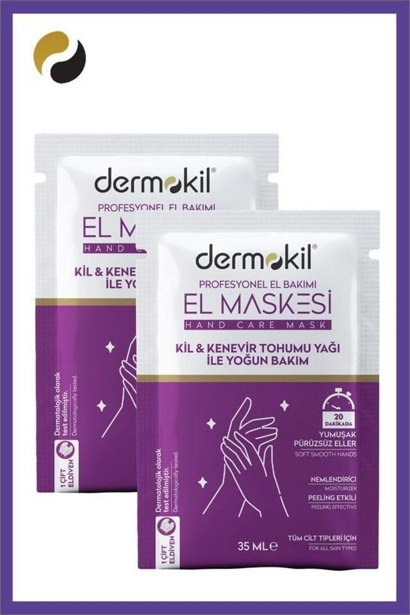 Kil Ve Kenevir Yağlı Peeling Etkili El Maskesi 35 Ml 2 ' Li Set