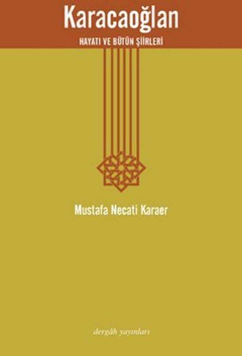 Dergah Yayınları Karacaoğlan - Mustafa Necati Karaer