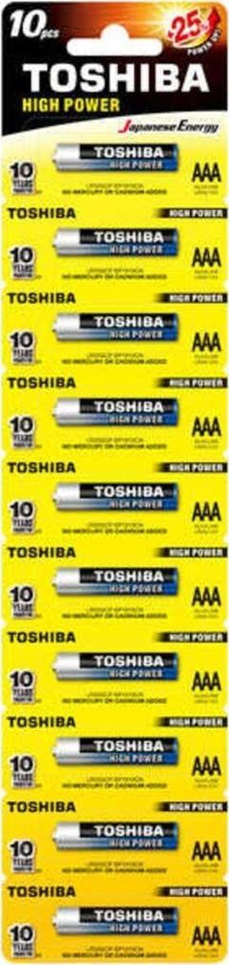 TOSHIBA LR03 KARTELA ALK.İNCE PİL 10LU (4178)