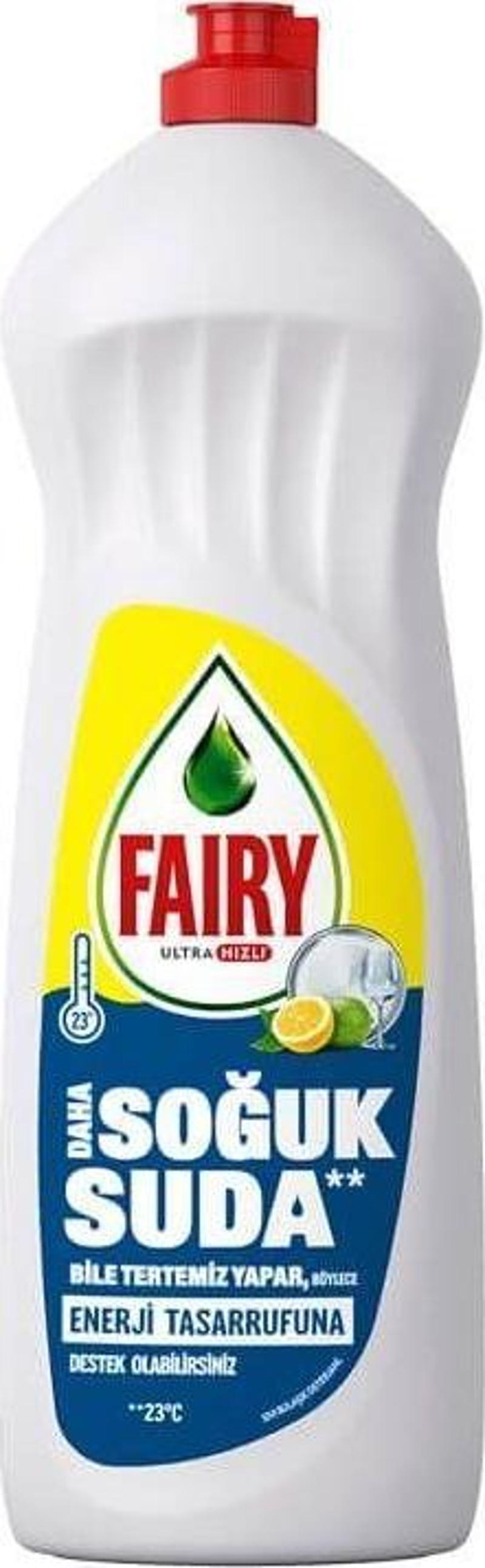 Sıvı Bulaşık Deterjanı 1000 ml. Limon Soğuk Suda (12'li)