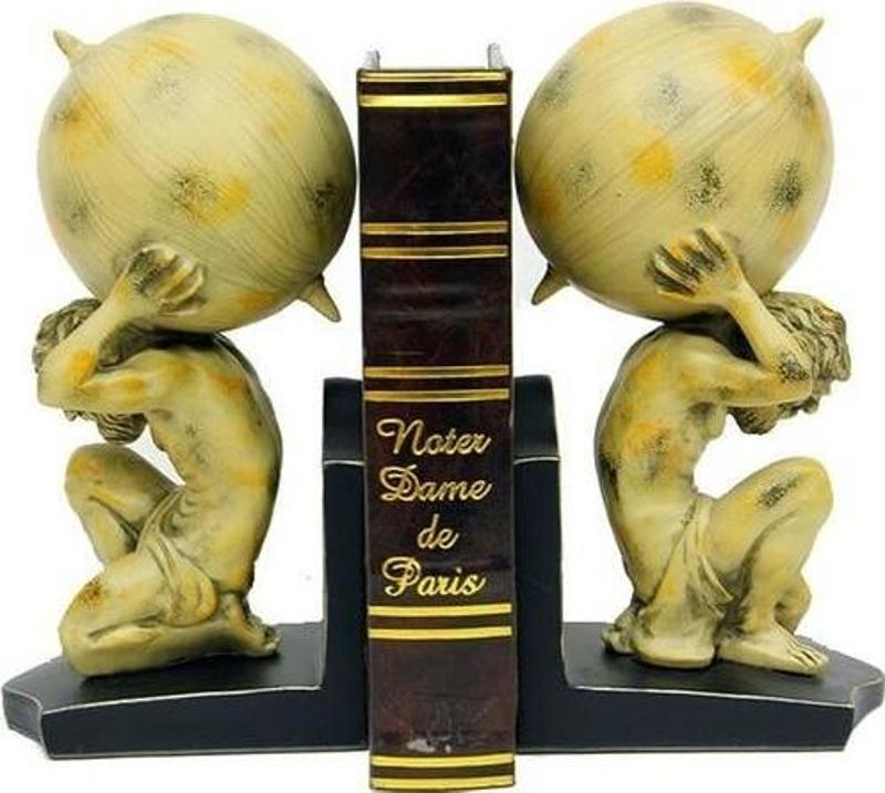 Kitap Tutucu Atlas Kitap Stoperi Dekoratif Hediyelik