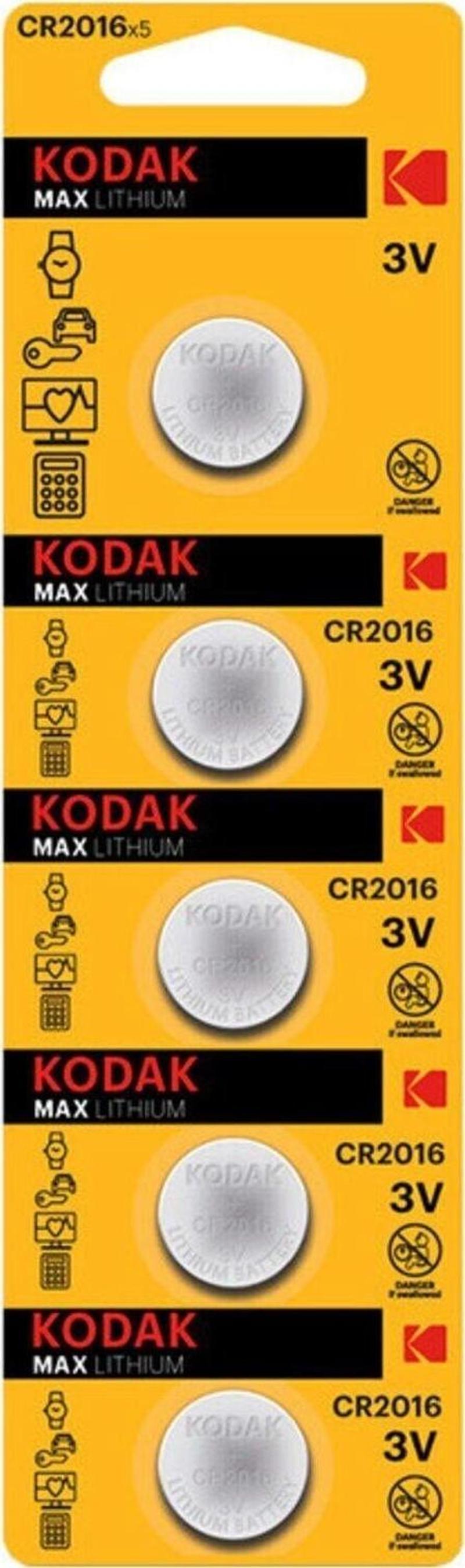 Cr2016 Ultra Lityum Para Pil 5'li