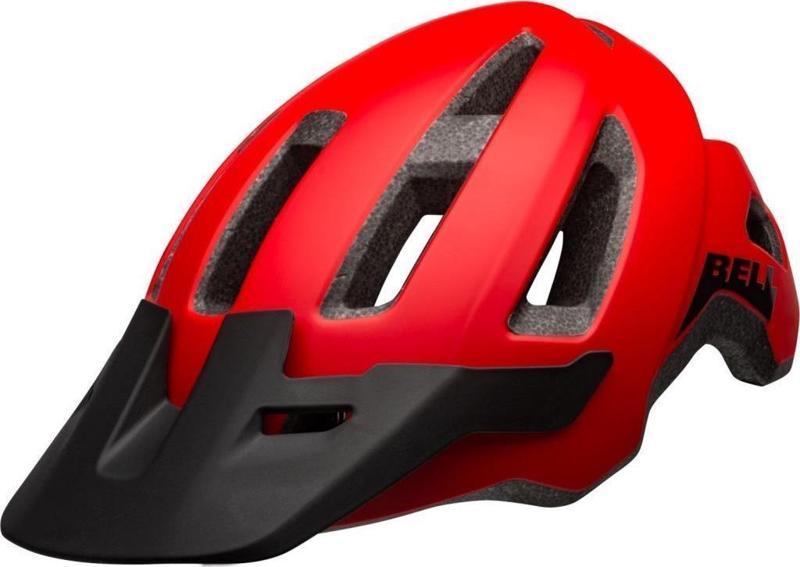 Nomad Unisex MTB -FREERİDE Kask  53-60cm Mat Kırmızı SİYAH