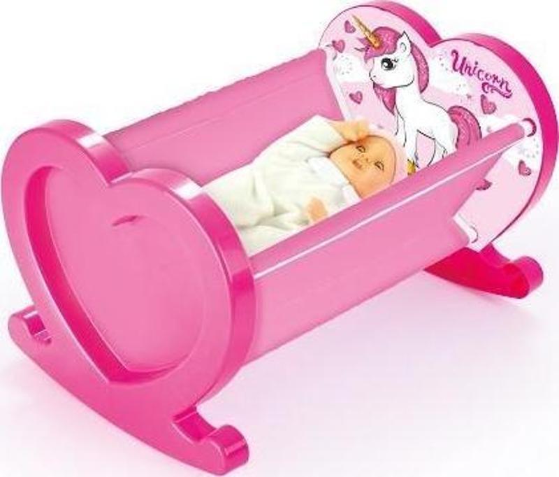 Oyuncak 2549 Unicorn İlk Beşiğim Kız Çocuk Sallanan Beşik Pembe