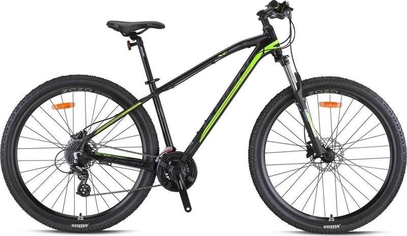XC 150 HD 27.5"Jant MTB 19 Kadro 24 Vites Dağ Bisikleti Siyah Neon Sarı Füme