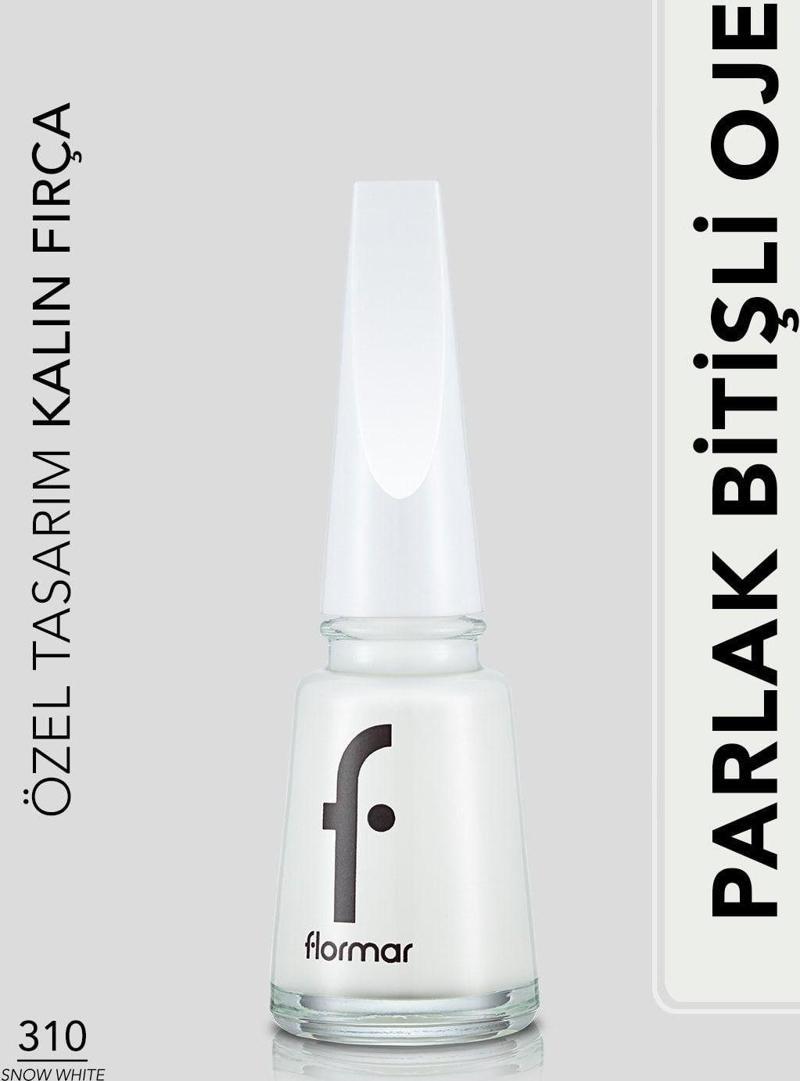 Sedefli Parlak Oje (Beyaz) - Nail Enamel - 310 Snow White - 8682536035859