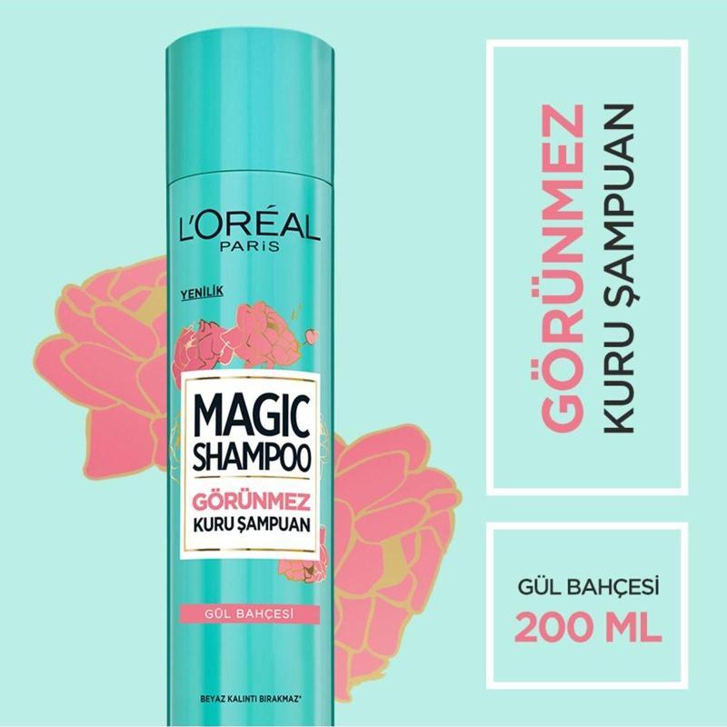 Magic Shampoo Görünmez Kuru Şampuan 200Ml -Gül Bahçesi
