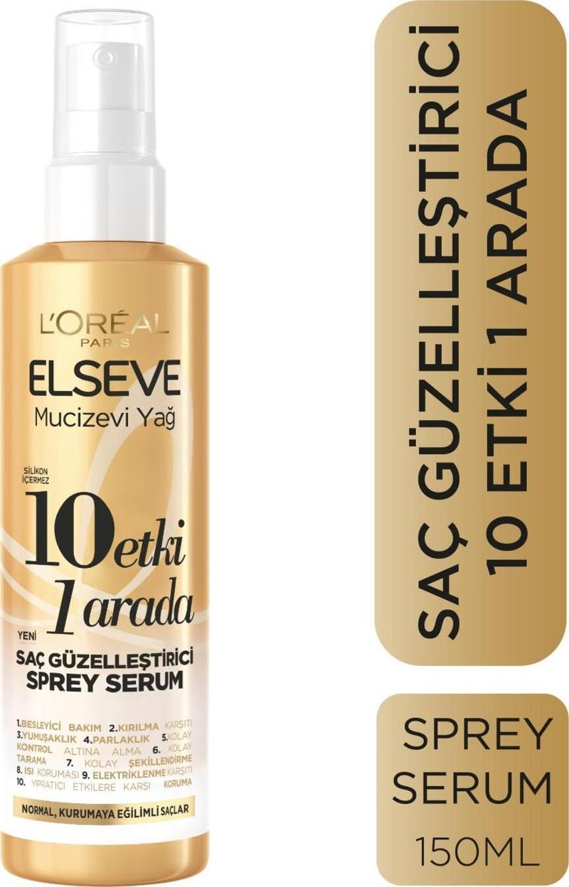 L'Oréal Paris Elseve Mucizevi Yağ 10 Etki 1 Arada Saç Güzelleştirici Sprey Serum 150 ml