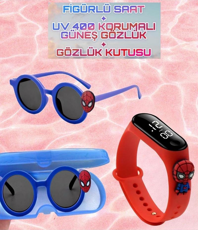 X77 Figürlü Dijital Dokunmatik Led Ekran Çocuk Saati +Figürlü Gözlük (Gözlük Kutusu ile)