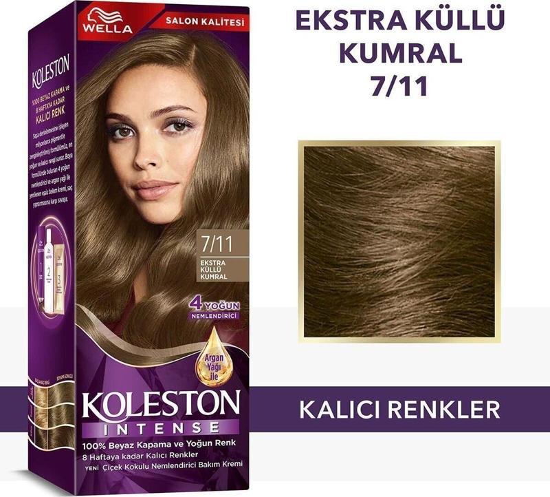 Intense Saç Boyası 7/11 Ekstra Küllü Kumral - Salon Kalitesi