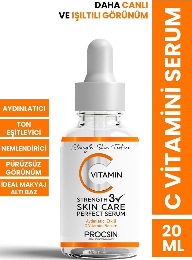 C Vitamini Aydınlatıcı Ve Ton Eşitleyici Bakım Serumu 20Ml