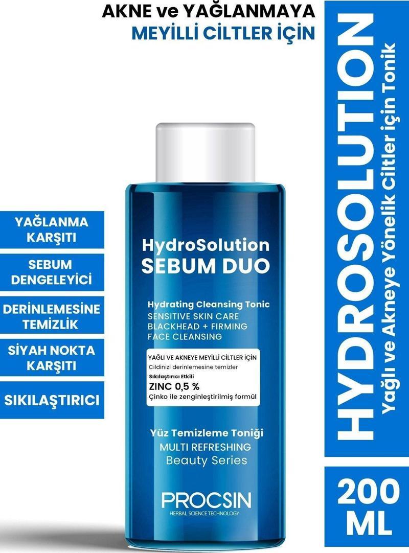 Hydrosolution Yağlı Ve Akneye Yönelik Ciltler Için Tonik 200 Ml