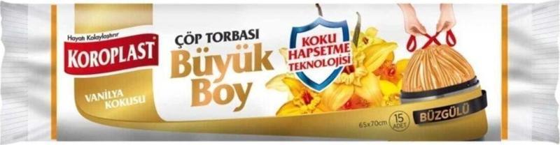 Vanilya Kokulu Büzgülü Orta Boy Çöp Torbası