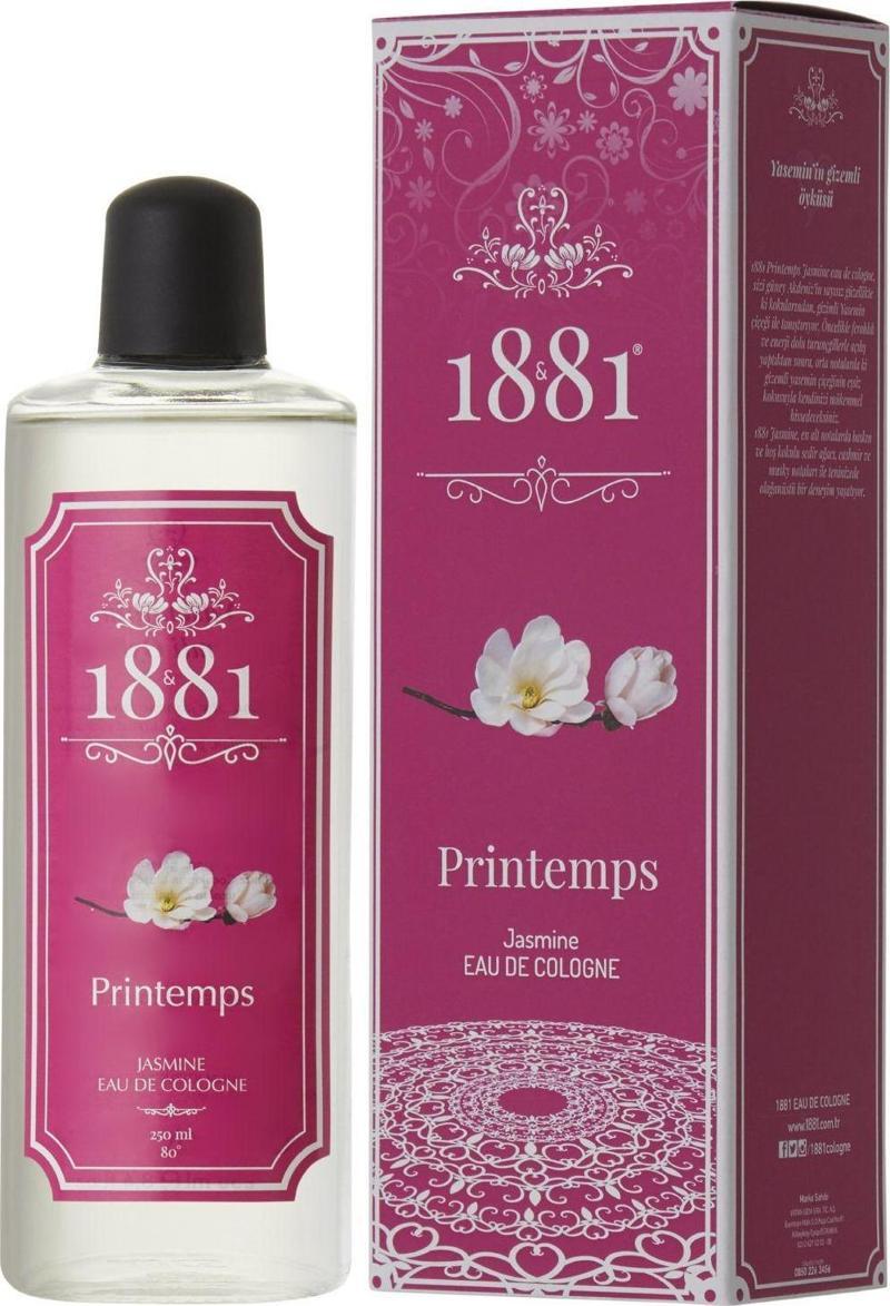 Printems & Jasmine Kolonya 250 Ml Cam Şişe 80 Derece