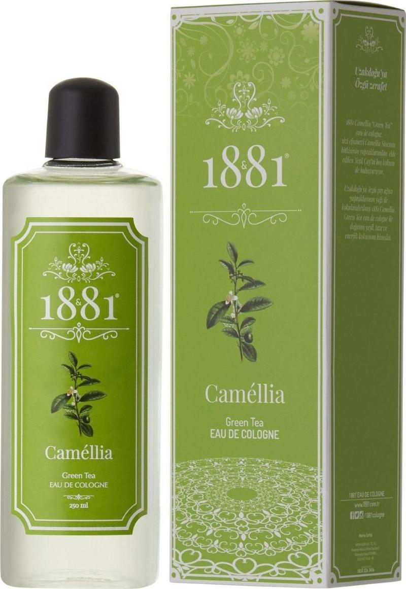 Camellia Yeşil Çay Kolonya 250 Ml Cam Şişe 80 Derece